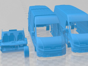 MAN TGE Printable Van Modelo de Impressão 3D
