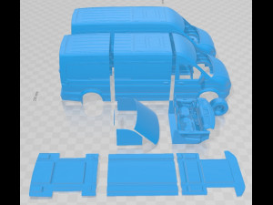 MAN TGE Printable Van Modelo de Impressão 3D