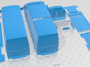 MAN TGE Printable Van Modelo de Impressão 3D