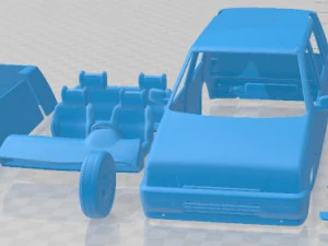 Daewoo Tico 1993 Druckbares Auto 3D Druckmodell