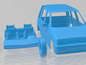 Daewoo Tico 1993 Printable Car 3D Print Model