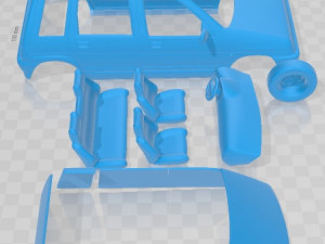 Daewoo Tico 1993 Printable Car 3D Print Model