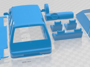 Daewoo Tico 1993 Printable Car 3D Print Model