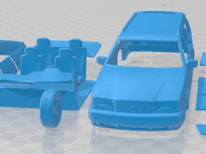 Volvo 850 Wagon 1992 Printable Car 3D-printmodel