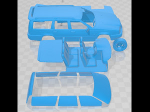 Volvo 850 Wagon 1992 Printable Car 3D 프린트 모델