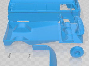 Volkswagen Kombi Cargo 2012 Printable Van 3D Print Model