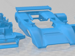 McLaren M8C 1970 Printable Car Modelo de impresión 3D