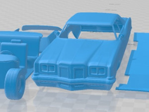 Pontiac Catalina 1972 Printable Car Modelo de Impressão 3D