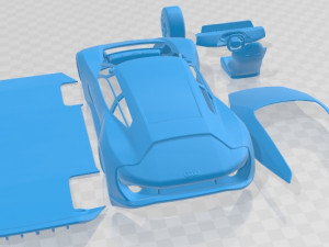 Audi PB18 E-Tron Printable Car 3Dプリントモデル
