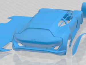 Audi PB18 E-Tron Printable Car 3Dプリントモデル