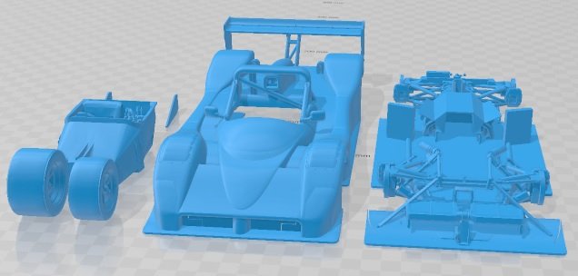 Ferrari 333 SP Printable Car Modelo de Impressão 3D .c4d .max .obj .3ds .fbx .stl .blend 