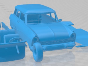 Taunus P2 17M kombi 1957 Printable Car 3D-Druckmodell