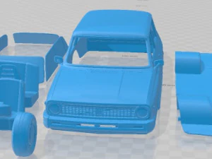 Volvo 66 DL Kombi 1975 Printable Car 3D Print Model