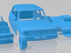 Volvo 66 DL Kombi 1975 Printable Car 3D-Druckmodell