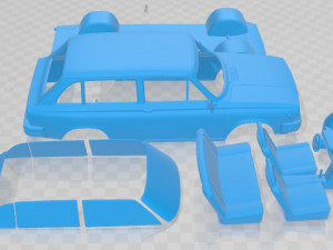 Volvo 66 DL Kombi 1975 Printable Car 3D-Druckmodell