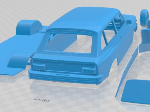 Volvo 66 DL Kombi 1975 Printable Car 3D-Druckmodell