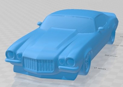 Chevrolet Camaro 1970 Protouring Printable Car 3D Print Model .c4d .max .obj .3ds .fbx .stl .blend 