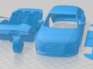 Audi A3 Sedan 2014 Printable Car Modèles 3D en vedette