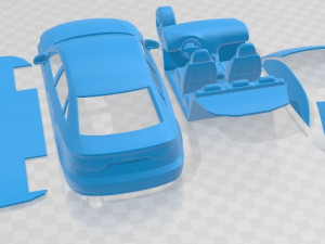 Audi A3 Sedan 2014 Printable Car 3Dプリントモデル