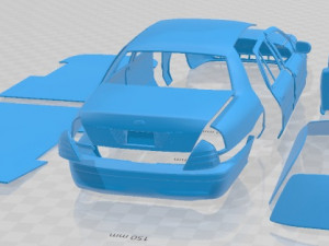 Crown Victoria 2005 Printable Car 3D प्रिंट मॉडल