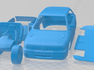 Opel Astra GSi 1991 Printable Car 3D Baskı Modeli