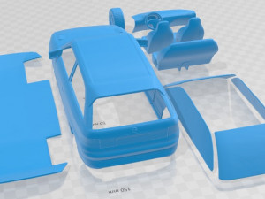 Opel Astra GSi 1991 Printable Car Modelo de Impressão 3D