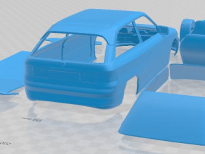 Opel Astra GSi 1991 Printable Car Modelo de Impressão 3D