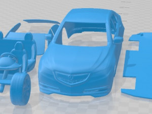Acura TLX 2014 Printable Car 3D Print Model