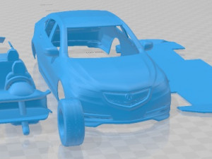 Acura TLX 2014 Printable Car Model do druku 3D