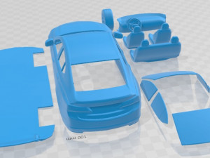 Acura TLX 2014 Printable Car Model do druku 3D