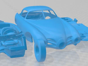 Abarth 1500 Biposto Coupe BAT 1952 Printable Car 3D Print Model