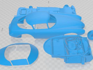 Abarth 1500 Biposto Coupe BAT 1952 Printable Car 3D Print Model