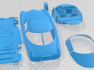 Abarth 1500 Biposto Coupe BAT 1952 Printable Car 3Dプリントモデル