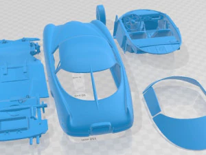 Abarth 1500 Biposto Coupe BAT 1952 Printable Car 3D Print Model