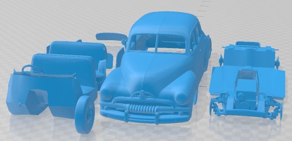 Holden FJ Sedan 1953 Printable Car 3D Принт Модель .c4d .max .obj .3ds .fbx .stl .blend