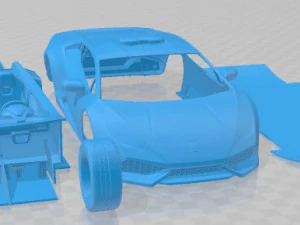 Huracan 2015 Police Printable Car 3D Print Model