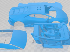 Huracan 2015 Police Printable Car 3D प्रिंट मॉडल