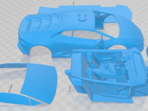 Huracan 2015 Police Printable Car 3D Print Model