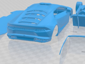Huracan 2015 Police Printable Car 3D प्रिंट मॉडल