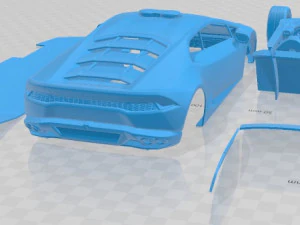Huracan 2015 Police Printable Car 3D Print Model