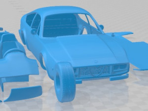 Alfa Romeo GT 1300 Junior Zagato 1972 Printable Car Modèles 3D en vedette
