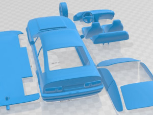 Alfa Romeo GT 1300 Junior Zagato 1972 Printable Car Modèles 3D en vedette