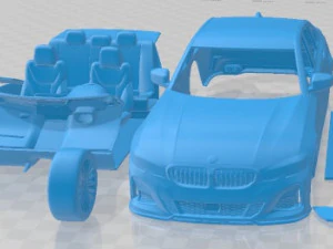 Alpina D3 S Sedan 2020 Yazdırılabilir Araba 3D Baskı Modeli