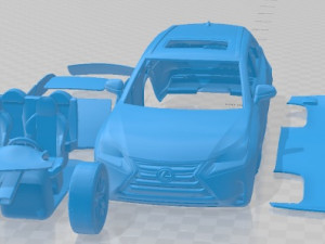 Lexus NX Hybrid 2017 Printable Car 3D-printmodel