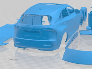 Lexus NX Hybrid 2017 Printable Car Modelo de Impressão 3D