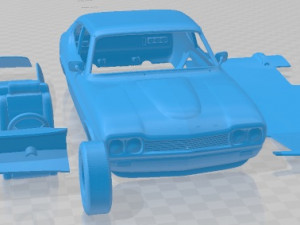 Capri RS 2600 1970 Printable Car Modèles 3D en vedette