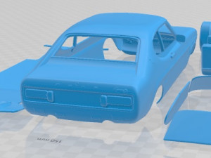 Capri RS 2600 1970 Printable Car Modèles 3D en vedette