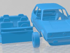 Volkswagen Golf A1 GTI 1975 Printable Car 3D Print Model