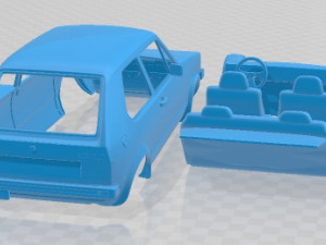Volkswagen Golf A1 GTI 1975 Printable Car 3D-Druckmodell