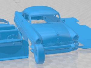 Lincoln Capri Hardtop Coupe 1955 Printable Car Modelo de Impressão 3D
